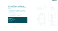 Desktop Screenshot of inertialsensordesign.com