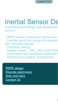 Mobile Screenshot of inertialsensordesign.com
