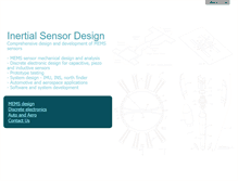 Tablet Screenshot of inertialsensordesign.com